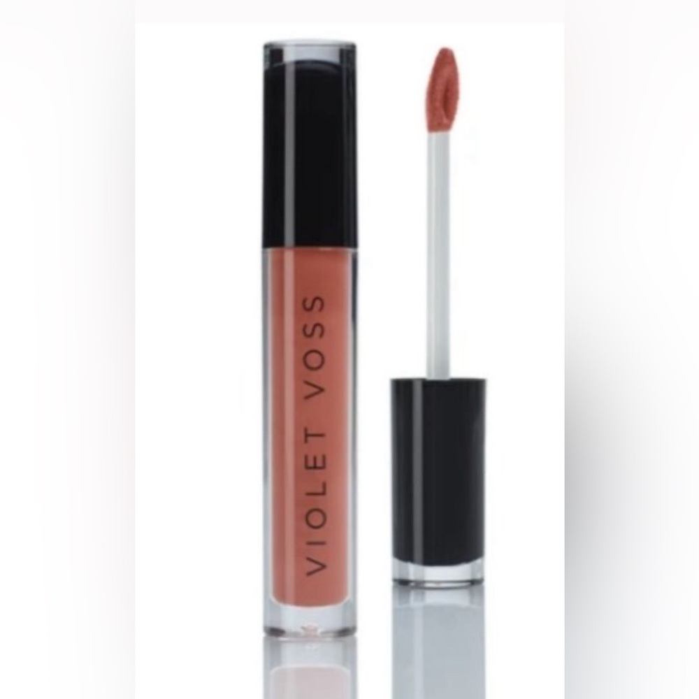 Violet Voss Satin Liquid Lipstick in Warm Nude